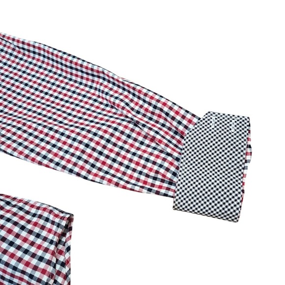 2 Jack Stone Gingham Dress Shirt Long Sleeve Button Down‎ Size XL - Picture 4 of 11